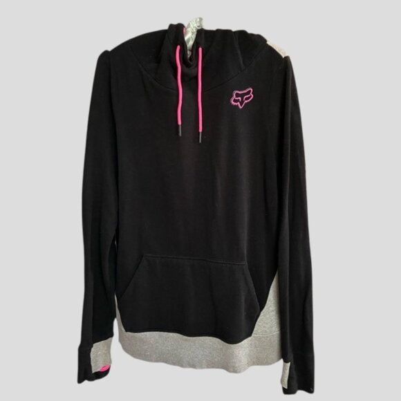 Fox Racing Cowl Funnel Neck Pullover Hooded Sweatshirt Hoodie - Picture 3 of 14